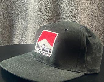 Vintage Marlboro Team Penske Strap Back Hat OSFA NASCAR Racing