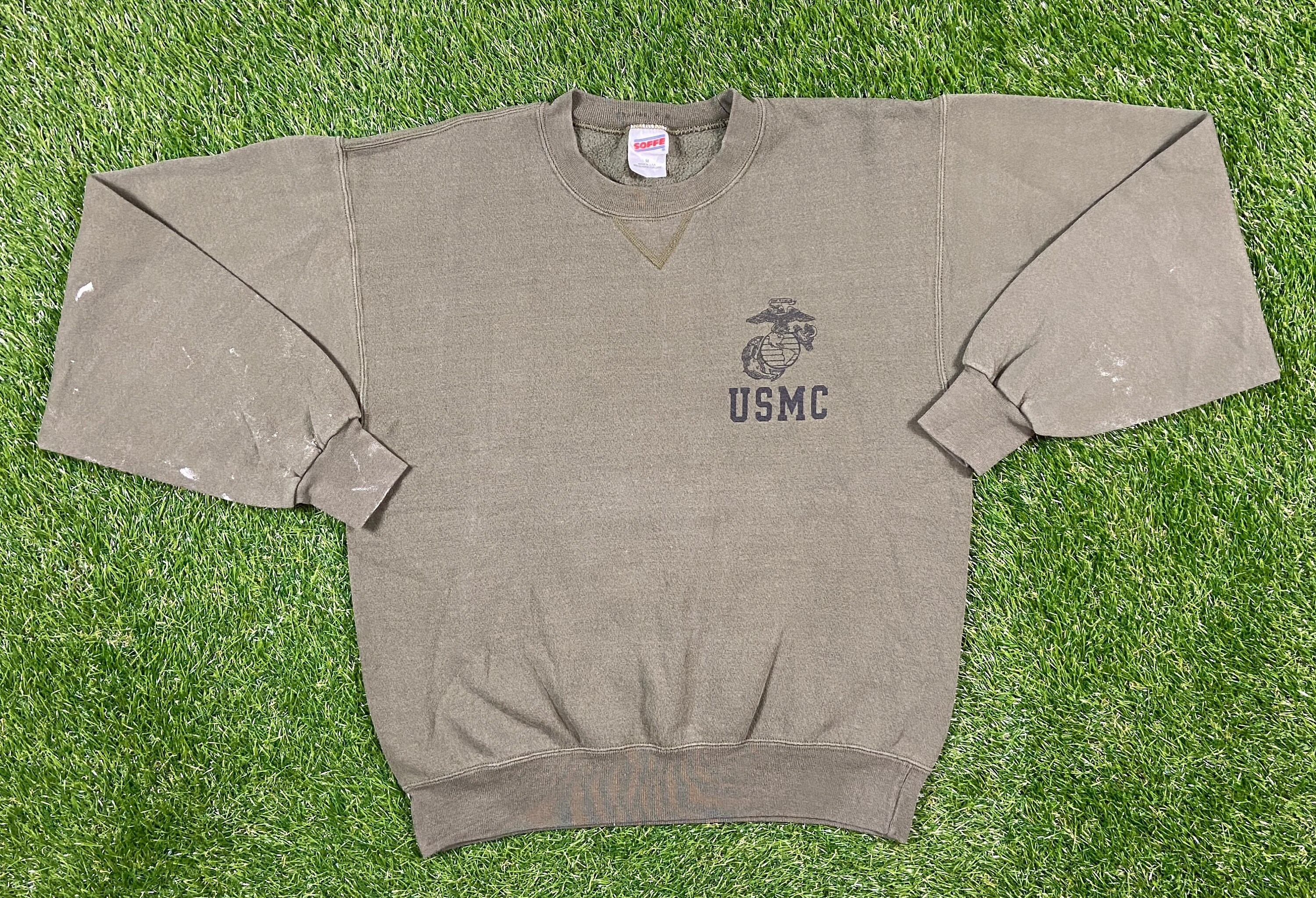 Vintage USMC Sweatshirt Crewneck Pull 