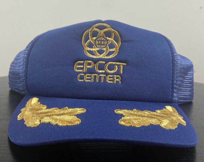 Vintage Epcot Center Snapback Hat Cap OSFA Magic Kingdom Walt Disney World Disneyland Mickey Mouse Trucker