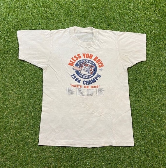 Vintage Detroit Tigers 1984 Champions T Shirt Tee Siz… - Gem