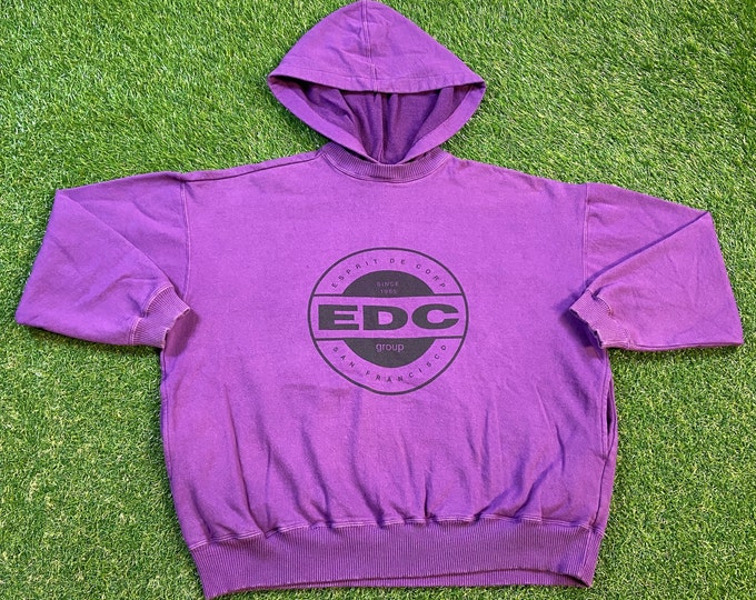Vintage Esprit de Corp Hoodie EDC Hoodie Sweatshirt Made USA Size Large L San Francisco The Bay California 49ers Giants Warriors Pull Over