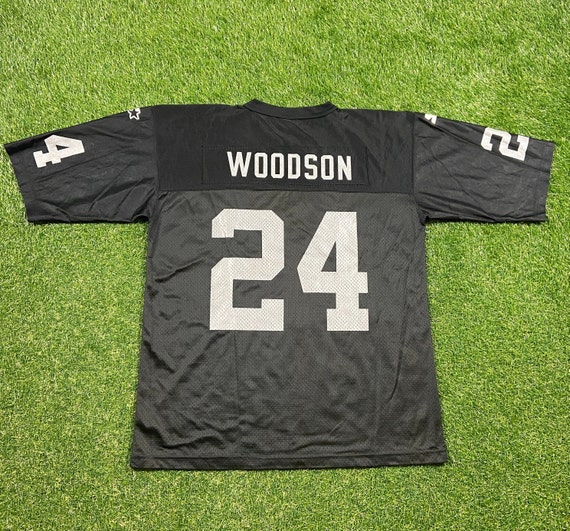 Vintage Oakland Raiders Charles Woodson #24 Jersey Starter Made