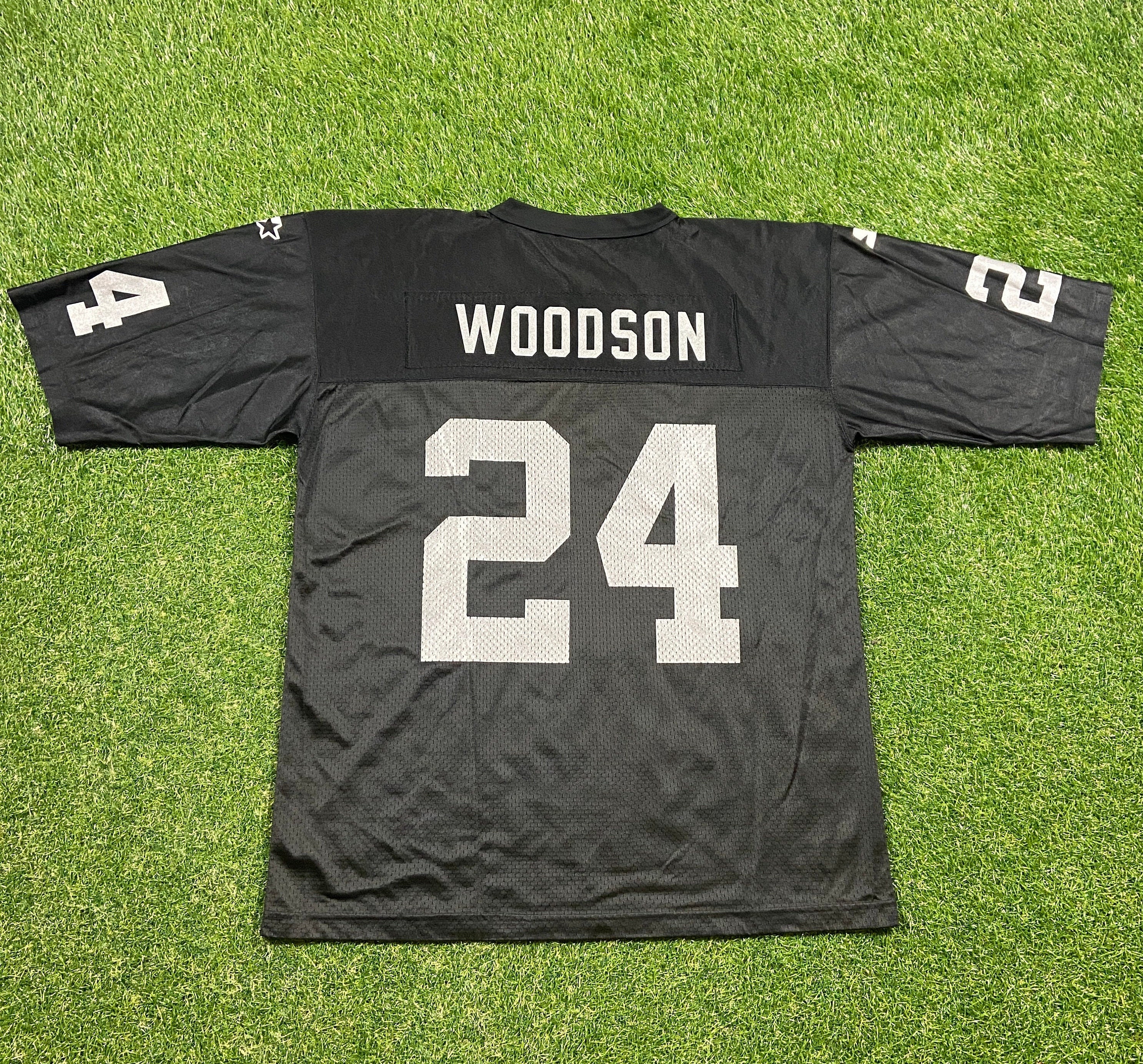 Vintage Oakland Raiders Charles Woodson 24 Jersey Starter 