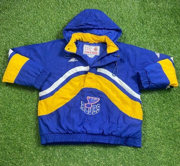 VTG 90's Apex One NHL St. Louis Blues 1/4 Zip Insulated Jacket