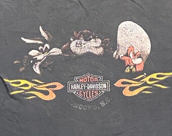 Vintage Harley Davidson Concord North Carolina T Shirt Tee Size