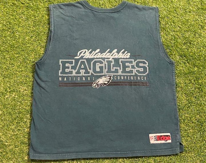 Vintage Philadelphia Eagles T Shirt Tee Size Medium M NFL Football Pennsylvania McNabb 1990s 90s