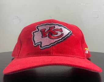 Vintage Kansas City Chiefs Snapback Hat Reebok OSFA NFL Football Super Bowl Champions KC Pat Mahomes 1990s 90s