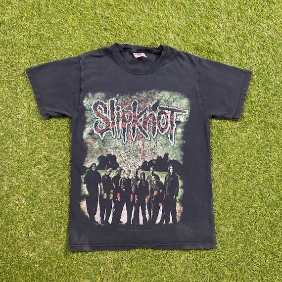 Vintage Slipknot T Shirt Tee Rock Band Tee Jerzees Size Small S