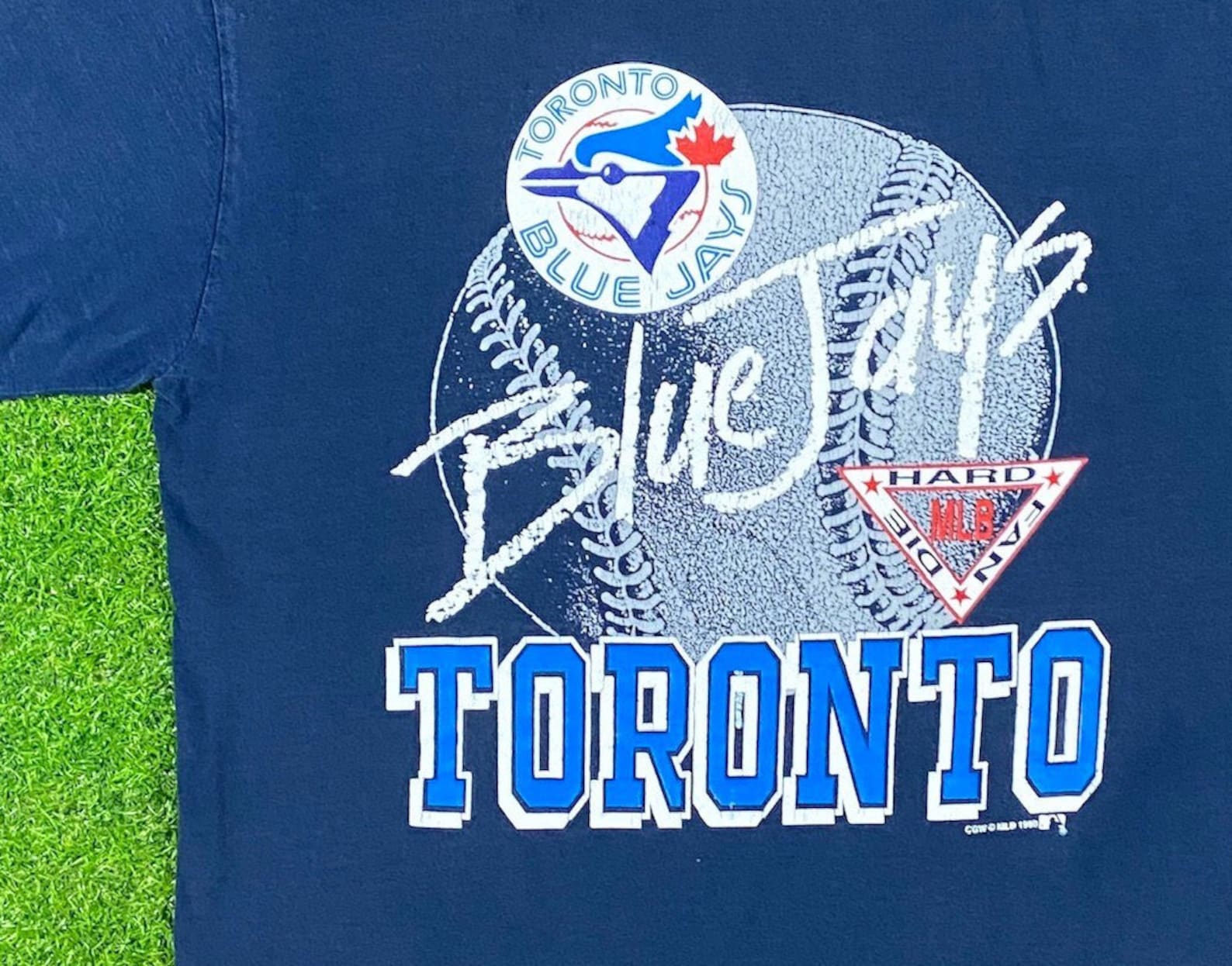 Vintage Toronto Blue Jays T Shirt Tee Dia Hard Fan Large MLB Etsy