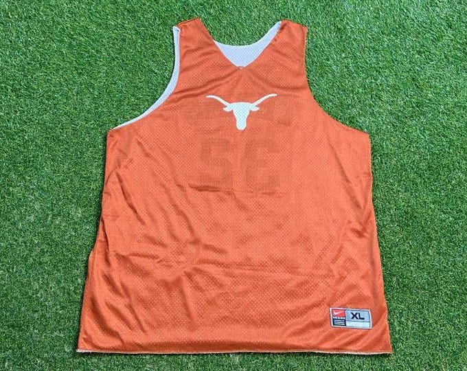Vintage University of Texas Longhorns Reversible Jersey Nike Athletics Size Xtra Large XL Austin Texas NCAA College Basketball Classic 1990s