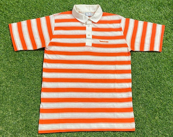 Vintage University of Tennessee Volunteers Polo Shirt Size Medium M NCAA College Football Knoxville 1990s 90s