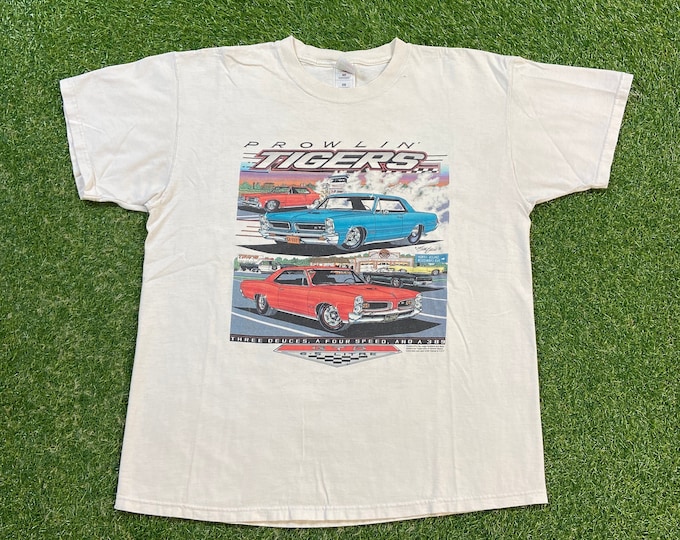 Vintage GTO Pontiac T Shirt Tee Fruit of the Loom Size Xtra Large XL Vintage Classic Car NASCAR Daytona Racing 1990s 90s