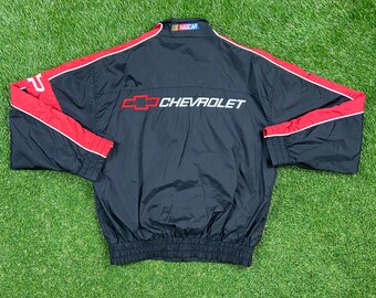Vintage Chevrolet Racing Windbreaker Jacket Essex Size Medium M