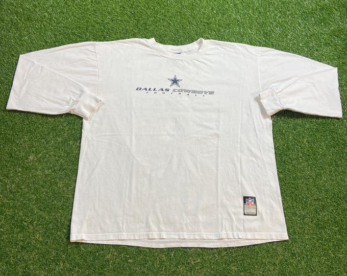 Vintage Dallas Cowboys Long Sleeve Shirt Reebok Size Xtra Large XL NFL Football Aikman Texas 1990s 90s