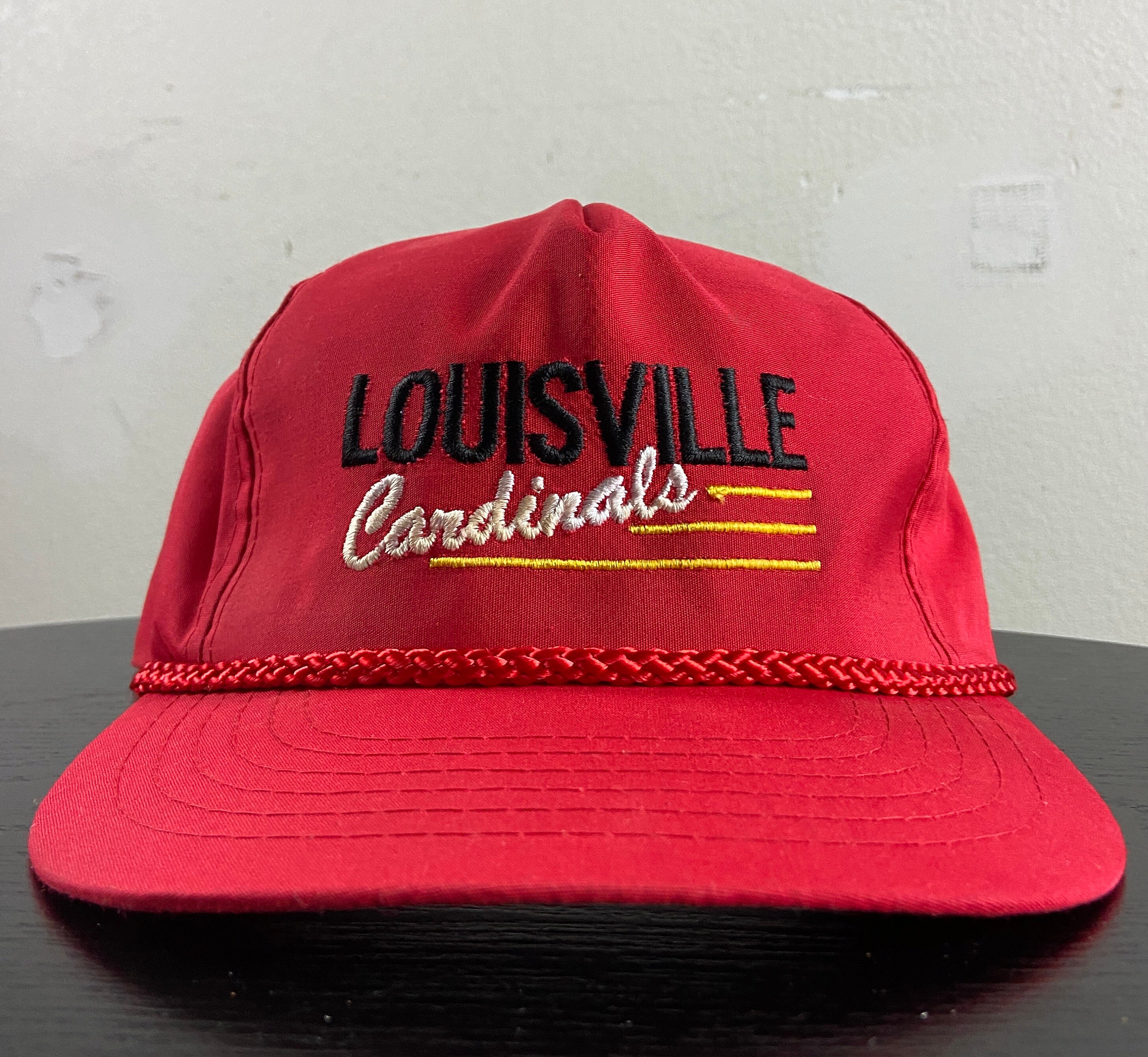 Vintage University of Louisville Cardinals Snapback Hat OSFA 