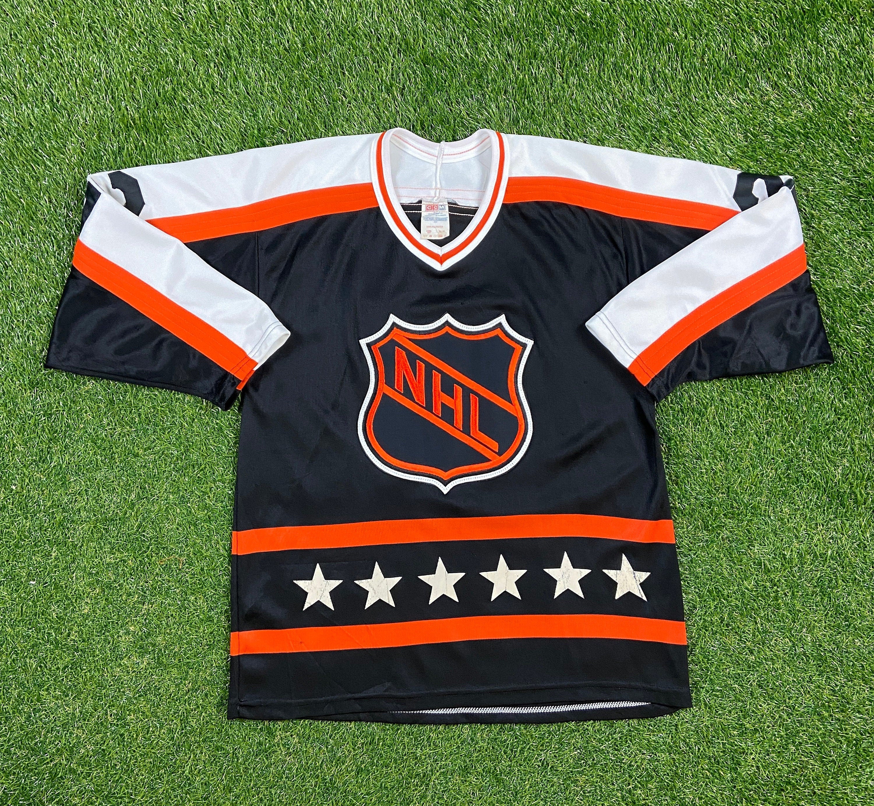 NHL 1970's All Star CCM Throwback Orange Jersey Customized Any Name &  Number(s) - Custom Throwback Jerseys