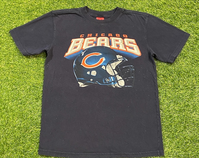 Vintage Chicago Bears T Shirt Tee Size Youth Large NFL Football Illinois Soldier Field 1990s 90s