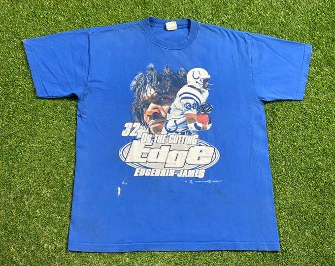 Vintage Indianapolis Colts Edgerrin James #32 T Shirt Tee Size Xtra Large XL NFL Football Indiana 00s