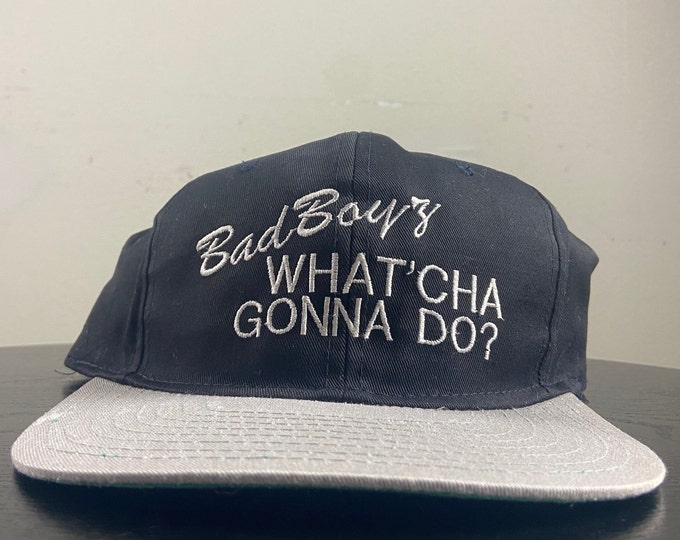 Vintage Bad Boys Snapback Hat OSFA Will Smith Comedy 1995 Film Movie Promo 1990s 90s