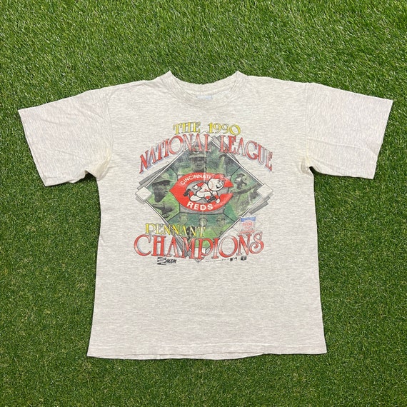 Vintage Cincinnati Reds T Shirt Tee Size Large MLB Baseball 