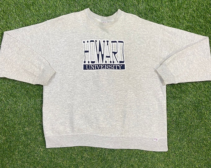 Vintage Howard University Crewneck Sweatshirt Made USA Size Xtra Large XL White House Washington DC White House District of Columbia