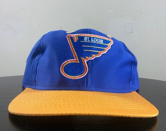 Vintage St Louis Blues Snapback Hat Competitor OSFA NHL Hockey Missouri Original Classic 1990s 90s