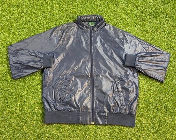 Vintage Izod Windbreaker Zip Up Jacket Size Large L Members Only Light Rain Coat 1990s 90s