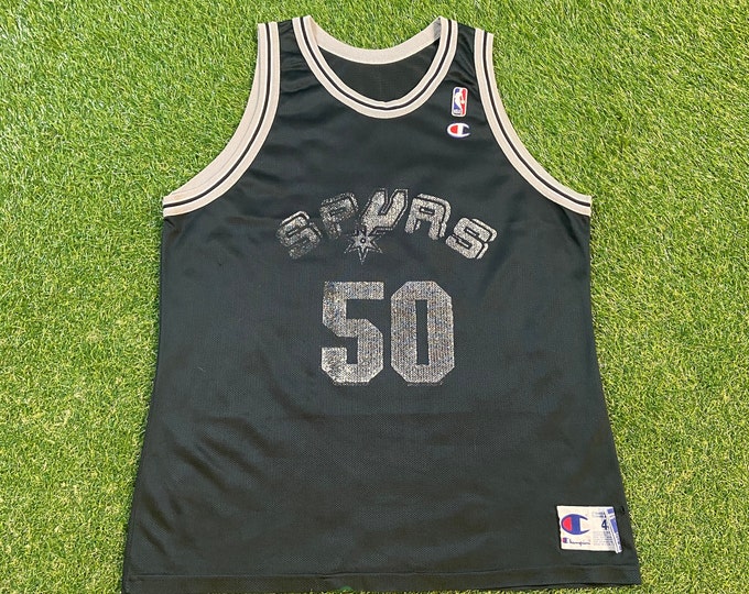 Vintage San Antonio Spurs David Robinson #50 Jersey Champion Made USA Size 48 Xtra Large XL NBA Basketball Texas 1990s 90s Tim Duncan