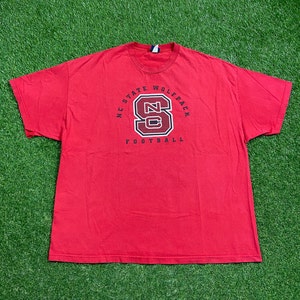 Vintage NC State University WolfPack T Shirt Tee Champs Made USA Size 2XL NCAA College Basketball North Carolina 1990s 90s