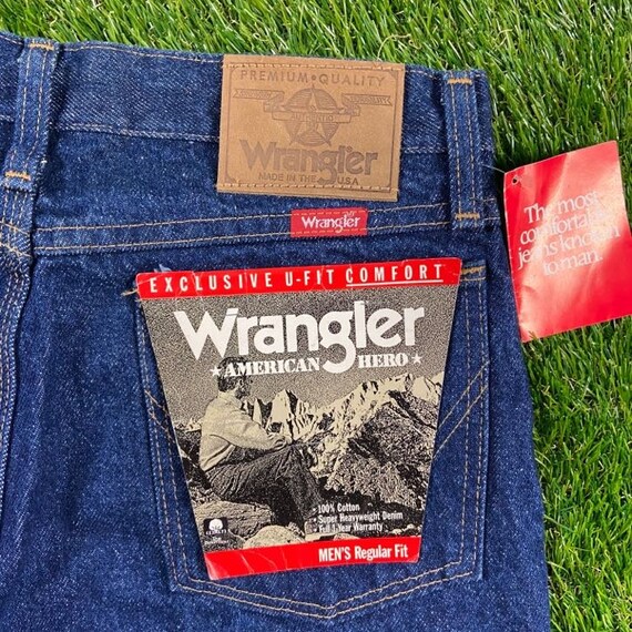 Vintage Wrangler Denim Jean Made USA Size 30x34 American Apparel