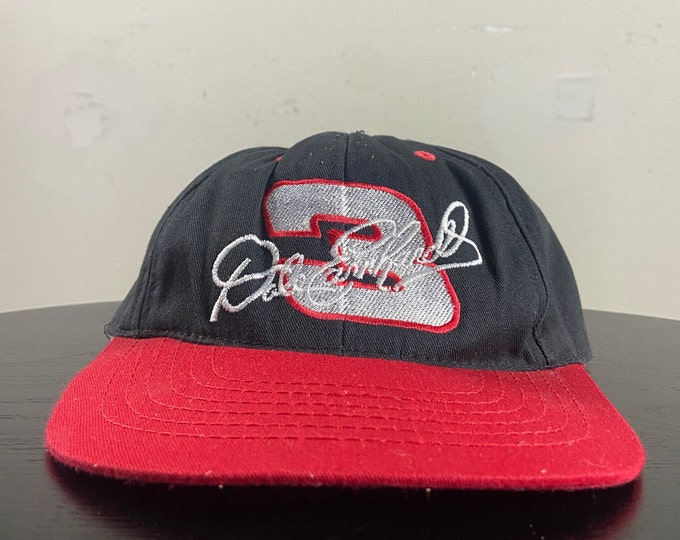 Vintage Dale Earnhardt 3 Snapback Hat Youth OSFA NASCAR Racing Daytona 500 1990s 90s