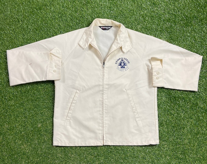 Vintage Camp Staff Jacket Sportsmaster Made USA Size Small S Philadelphia Council Pennsylvania 1990s 90s