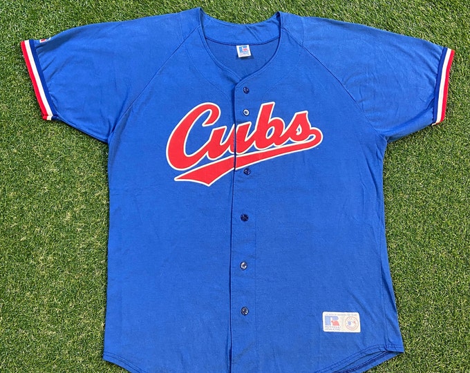 Vintage Chicago Cubs Jersey Made USA Size Xtra Large XL MLB Baseball Wrigley Field Illinois 1990s 90s