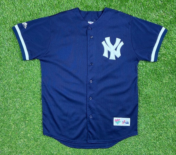Vintage New York Yankees Derek Jeter #2 Baseball Jersey Majestic
