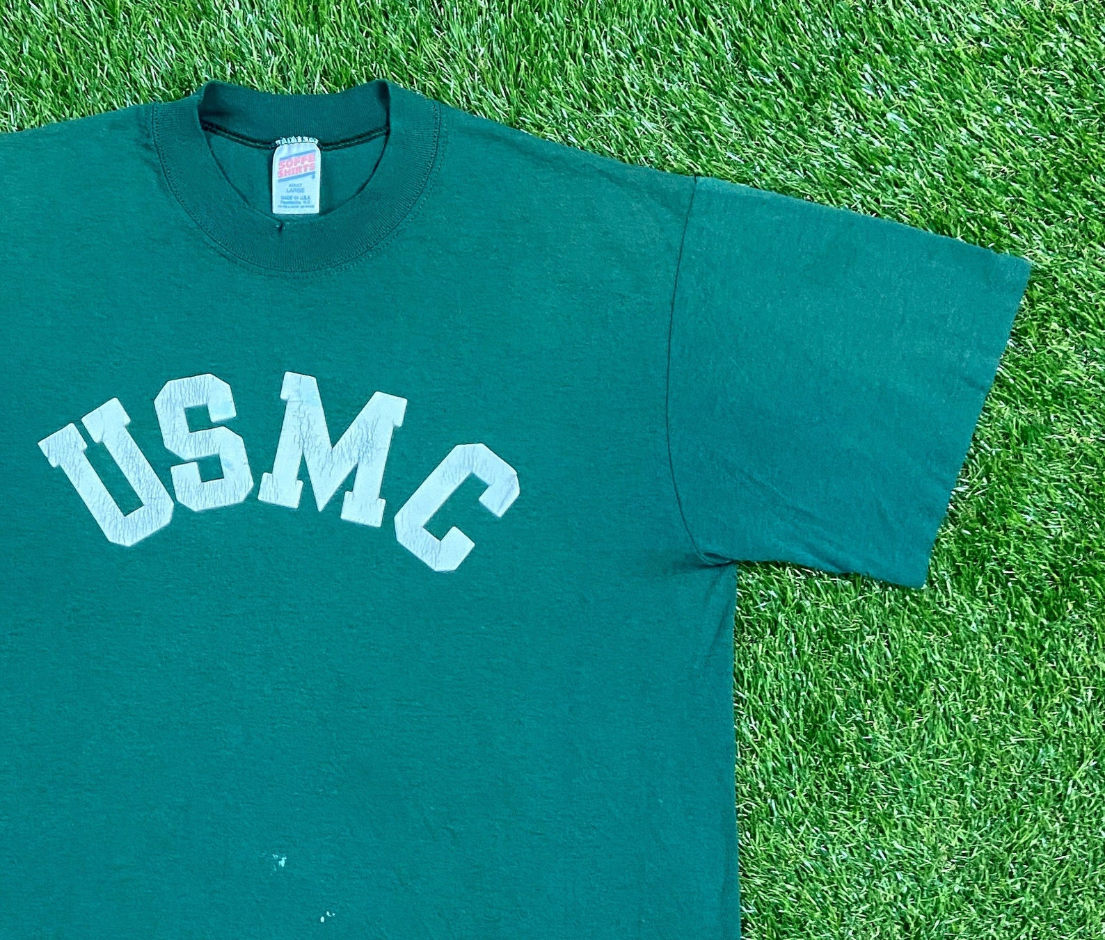 Vintage USMC United States Marines Corps T Shirt Tee Soffe Etsy