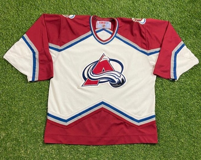 Vintage Colorado Avalanche Jersey CCM Size Xtra Large XL NHL Hockey Denver 1990s 90s Classic