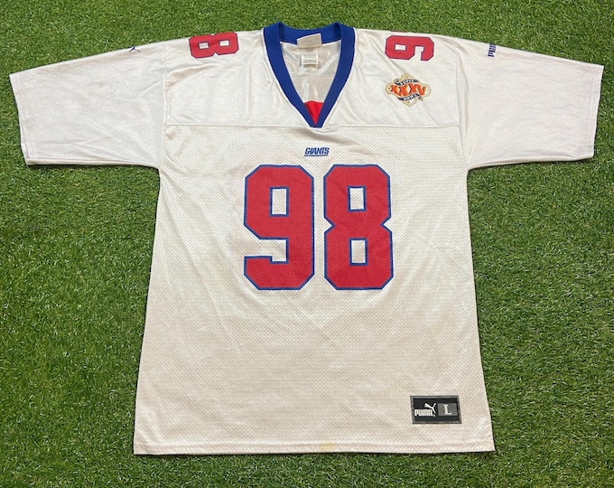 Vintage New York Giants Jessie Armstead #98 Jersey Puma Size Large L NFL Football NY Super Bowl 1990s 90s