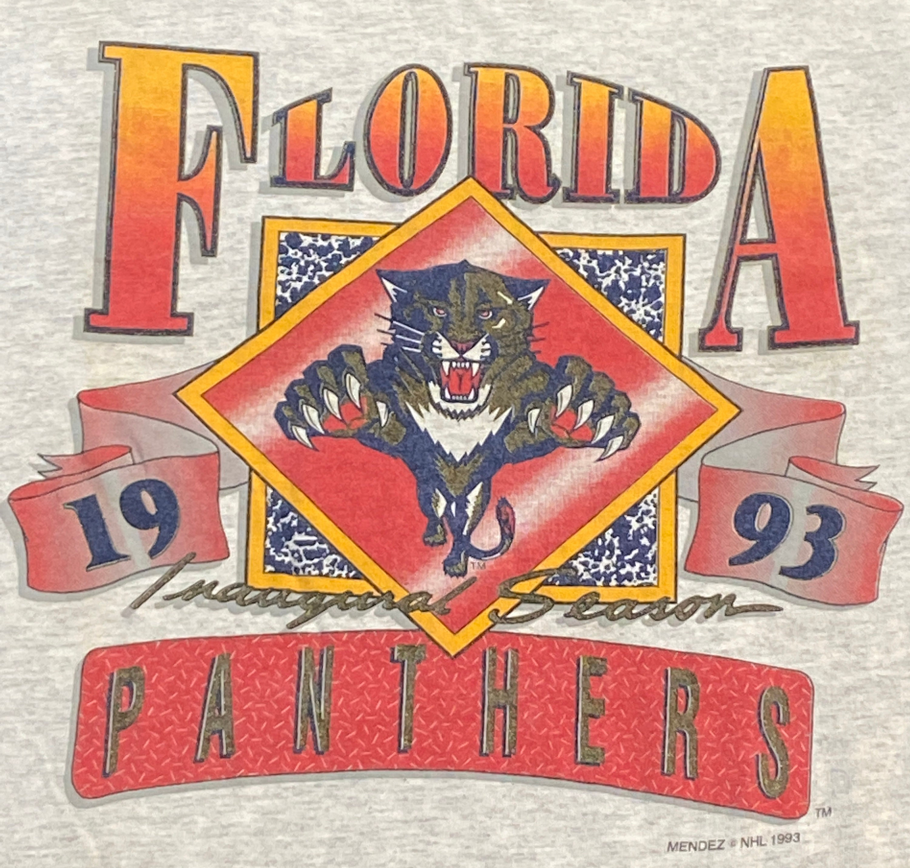 CustomCat Florida Panthers Vintage NHL T-Shirt Red / XL