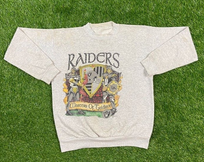 Vintage Oakland Angeles Raiders 1991 Crewneck Sweater Size Large NFL Football Las Vegas Nevada Oakland LA California NWA L Pull Over Comfy