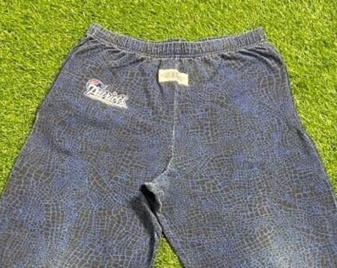 Vintage New England Patriots Pants Made USA Size Medium M Workout Pants Yoga NFL Football Boston Massachusetts Tom Brady 1990s 90s