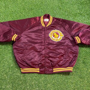 Vintage Cleveland Cavaliers Crewneck Bomber Varsity Jacket Made USA Size XXL 2XL NBA Basketball Ohio Cavs Lebron James 1990s 90s