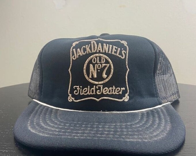 Vintage Jack Daniels Snapback Hat OSFA Jack Drink Alcohol Party Night Life Classic Liquor Whiskey 1980s 80s Original