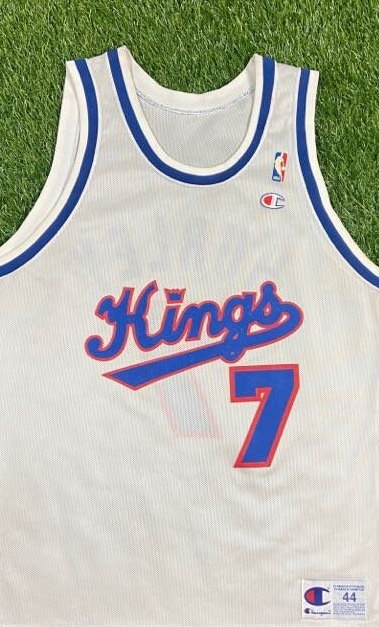 Bobby Hurley Kings Jersey Sacramento Throwback NBA Rare 90's Home 44