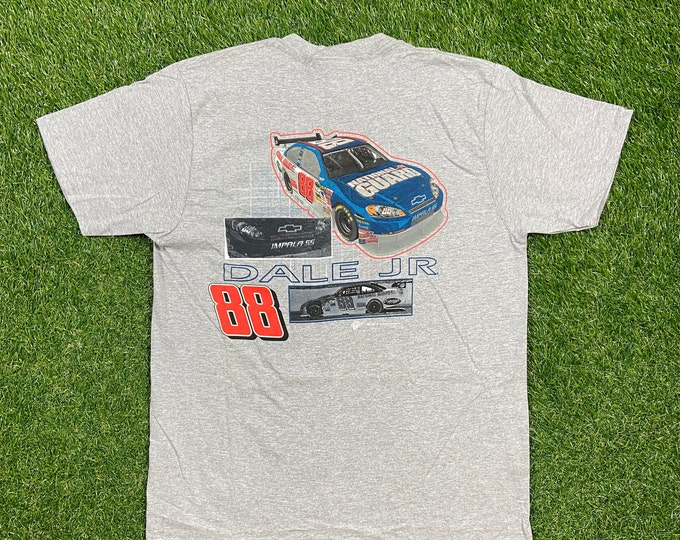 Vintage Dale Earnhardt Jr 88 NASCAR T Shirt Tee Winners Circle Size Large L Racing Classic Rare Shirt All Over Print Daytona 500 NEW