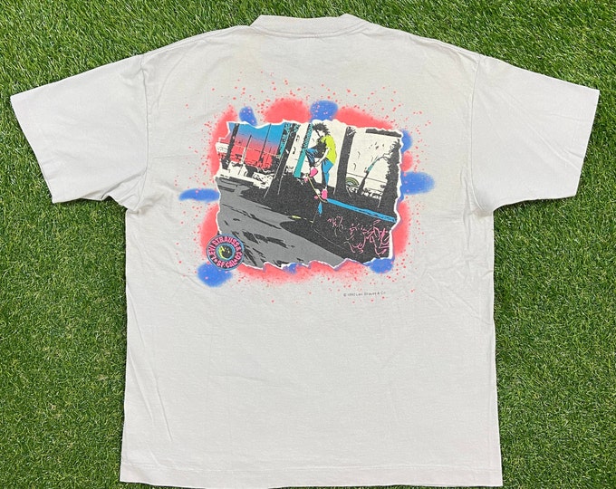 Vintage Levi Strauss & Co Street California 1990s T Shirt Tee Street T Made USA Size Large L American Classic 90s Skateboard Skating Rare