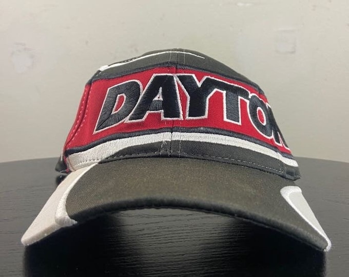Vintage Daytona 500 Strap Back Hat OSFA Dale Earnhardt NASCAR International Speedway Racing 1990s 90