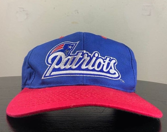 Vintage New England Patriots Snapback Hat OSFA NFL Football Boston MA Cap 1990s 90s Tom Brady