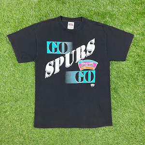ヴィンテージ サンアントニオ スパーズ Go Spurs Go Tシャツ ティー タルテックス サイズ L NBA バスケットボール テキサス ティム ダンカン 1990年代