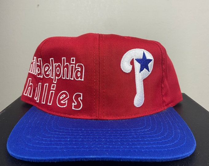 Vintage Philadelphia Phillies Snapback Hat Logo 7 MLB Baseball National League Philly Pennsylvania Classic 1990's 90's