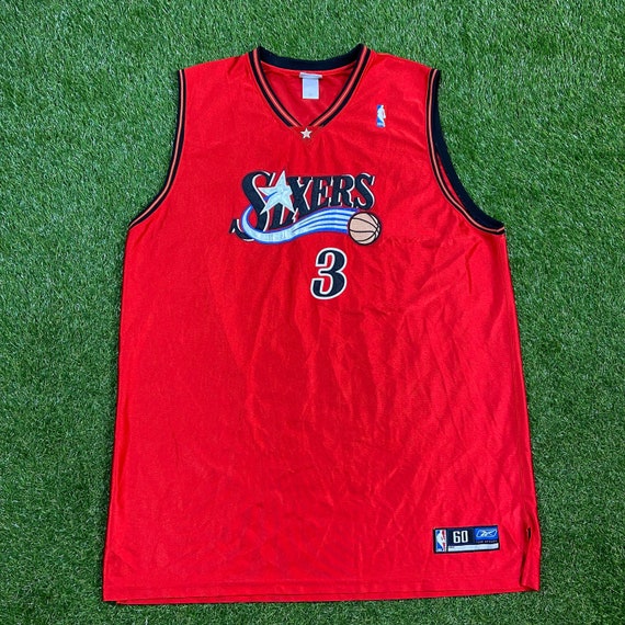 Vintage Philadelphia 76ers Allen Iverson 3 Jersey Reebok Size
